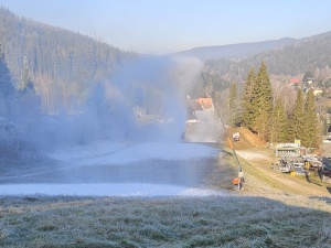 Zasněžování na Tanvaldském Špičáku PŘIPRAVENO